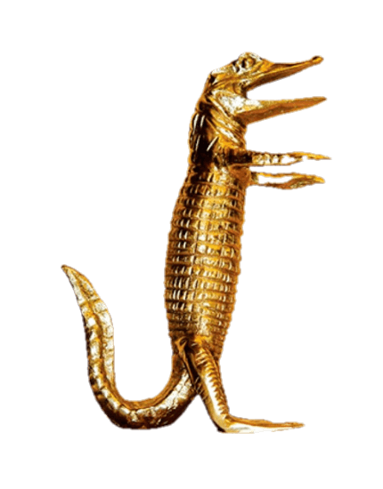 Troféu Jacaré de Ouro, um jacaré dourado de pé